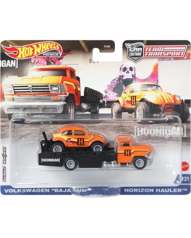 HOTWHEELS PREMIUM TEAM TRANSPORT VOLKSWAGEN BAJA BUG +HORIZON HAULER Č.31