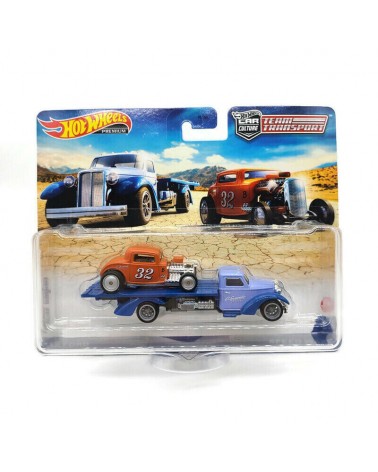 HOTWHEELS PREMIUM TEAM TRANSPORT FORD 32 + SPEED WAZE Č.32