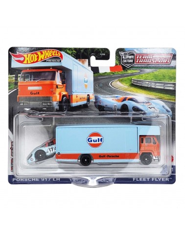 HOTWHEELS PREMIUM TEAM TRANSPORT PORSCHE 917 LH + FLEET FLYER  Č.41