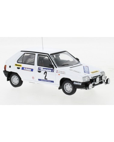 Škoda Favorit 136L Č.2 Rallye Valašská Zima 1989 P.Sibera - P.Gross