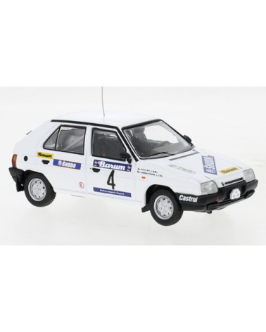 Škoda Favorit 136L  Č.4 Rallye Valašská Zima 1989 L.KŘEČEK - B.Motl