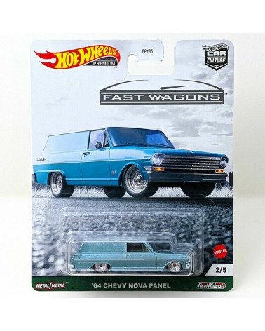 CHEVY  NOVA PANEL 1964 HOTWHEELS PREMIUM FAST WAGONS 4/5