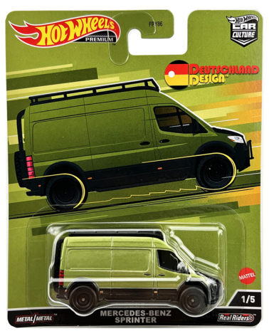 MERCEDES BENZ SPRINTER HOTWHEELS PREMIUM CAR CULTURE DEUTSCHLAND DESIGN  1/5