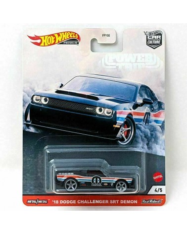 DODGE CHALLENGER SRT DEMON 2018 HOTWHEELS PREMIUM POWER TRIP  4/5