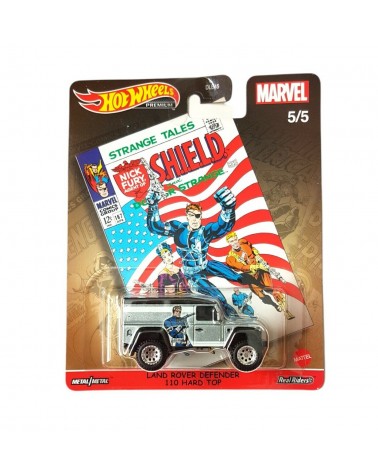 LAND ROVER DEFENDER 100 HARD TOP HOTWHEELS 2021 PREMIUM MARVEL COMPLETE SET OF 5 CAPTAIN AMERICA 5/5