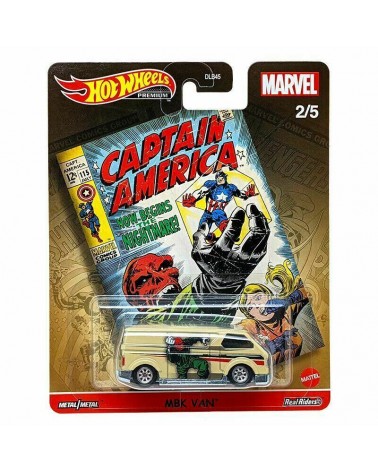 MBK VAN HOTWHEELS 2021 PREMIUM MARVEL COMPLETE SET OF 5 CAPTAIN AMERICA 2/5