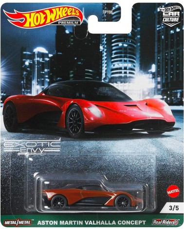 ASTON MARTIN VALHALLA CONCEPT HOTWHEELS PREMIUM  EXOTIC ENVY  3/5