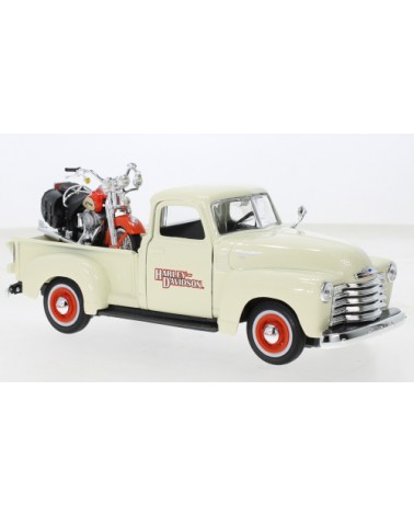 Chevrolet 3100 Pick Up 1950  + Harley Davidson FLSTS HER Springer 2001