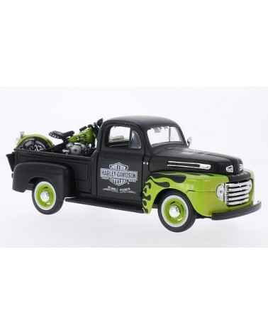 Ford F-1 Pickup 1948  + Harley-Davidson FL Panhead  1948