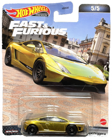 LAMBORGHINI GALLARDO LP 570-4 SUPERLEGGER HOTWHEELS PREMIUM FAST AND FURIOUS 5/5