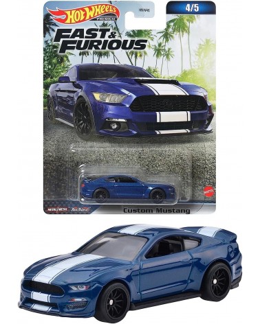 CUSTOM FORD  MUSTANG HOTWHEELS PREMIUM FAST AND FURIOUS IX 4/5