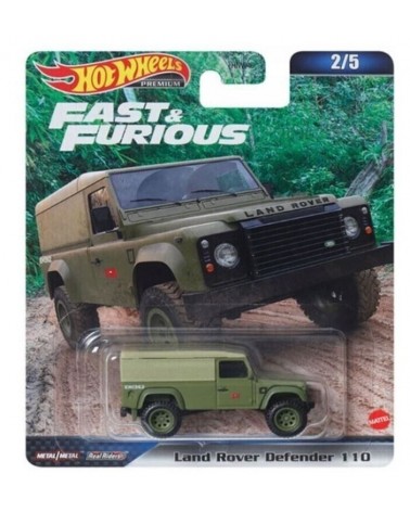 LAND ROVER DEFENDER 110 HOTWHEELS PREMIUM  FAST AND FURIOUS 9 2/5