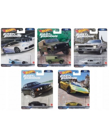 HOTWHEELS PREMIUM FAST AND FURIOUS FAST X CELÁ SADA