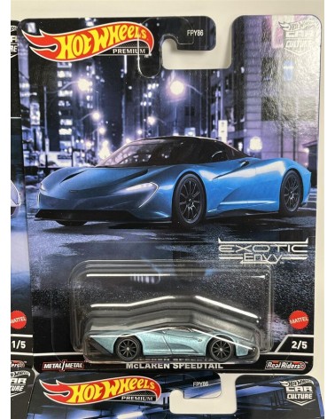 HOTWHEELS PREMIUM REAL RIDERS  EXOTIC ENVY CELÁ SADA