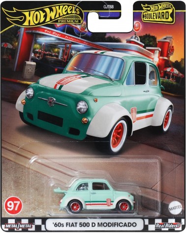 FIAT 500D MODIFICADO HOTWHEELS PREMIUM BOULEVARD 97