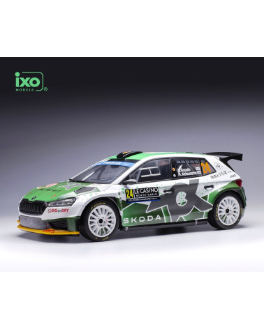 Škoda Fabia Rally2 Č.24  Rallye Monte Carlo 2023  N.Gryazin - K.Aleksandrov