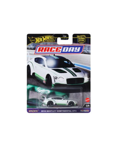 Bentley Continental GT3 2018 HOTWHEELS PREMIUM CAR CULTURE RACE DAY 3/5