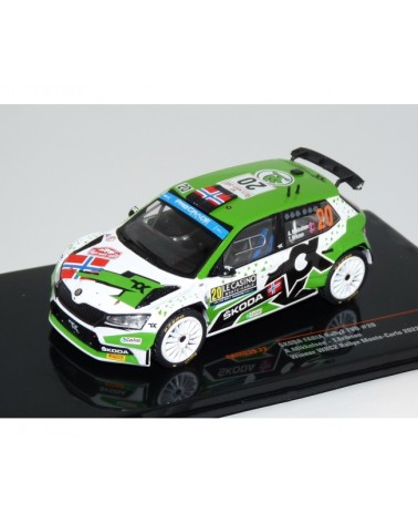 ŠKODA FABIA RALLY2 EVO Č.20 VÍTĚZ WRC2 RALLYE MONTE CARLO 2022 A.MIKKELSEN - T.ERIKSEN