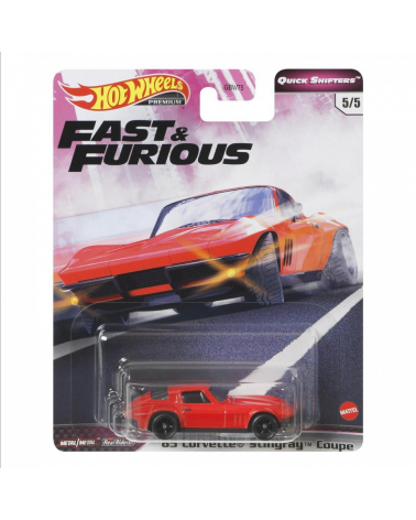 CHEVROLET CORVETTE STINGRAY 1965 HOTWHEELS PREMIUM FAST AND FURIOUS QUICK SHIFTERS 5/5