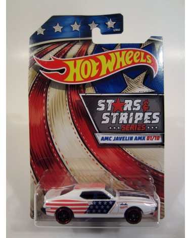 AMC JAVELIN AMX HOTWHEELS  PREMIUM STARS  AND STRIPES  SERIES 1/10