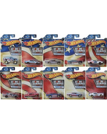 PLYMOUTH HEMI CUDA 1971HOTWHEELS PREMIUM STARS AND STRIPES SERIES 2/10