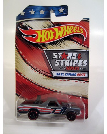 CHEVROLET EL CAMINO 1968 HOTWHEELS PREMIUM STARS AND STRIPES SERIES 6/10