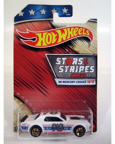 MERCURY COUGAR 1968 HOTWHEELS PREMIUM STARS AND STRIPES SERIES 10/10