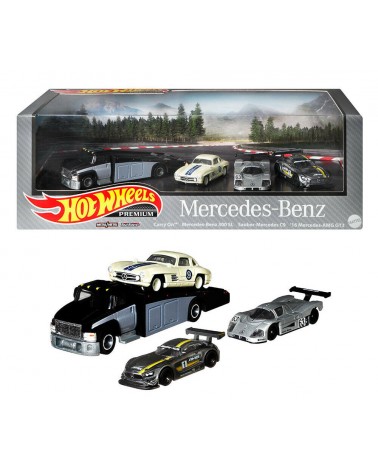 HOTWHEELS PREMIUM CAR CULTURE DIORAMA BOX SET MERCEDES BENZ